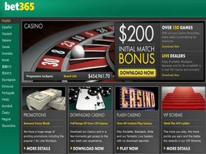 Bet365 Casino website