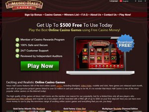 Music Hall Casino website