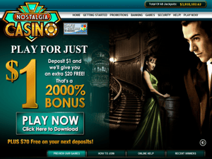 Nostalgia Casino website