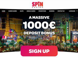 Spin Casino website