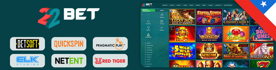 22bet casino juegos y software