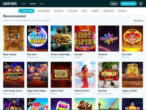 LuckyDays Casino games