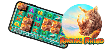 raging rhino revisión de tragamonedas en línea