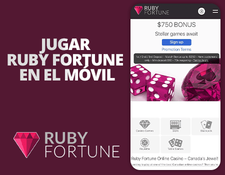 ruby fortune en el movil