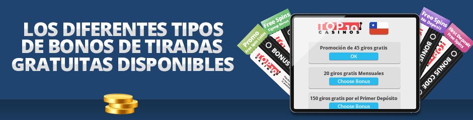 tipos de bonos de giros gratis